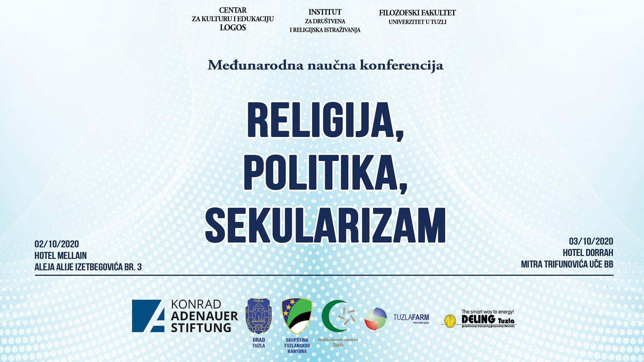Dvodnevna međunarodna konferencija "Religija, politika, sekularizam" počinje u petak u Tuzli