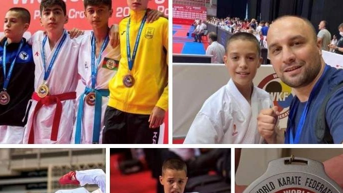 Ahmed Busnov viceprvak Svjetske karate lige za mlade u Poreču
