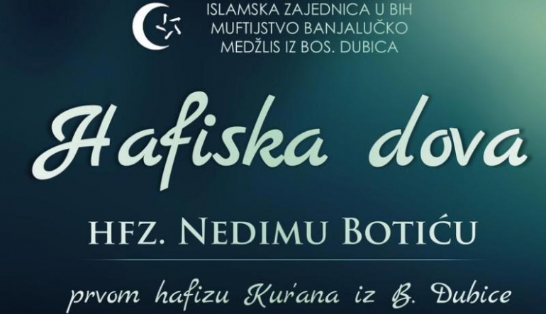 Bosanska Dubica: Prva hafiska dova nakon više od 100 godina