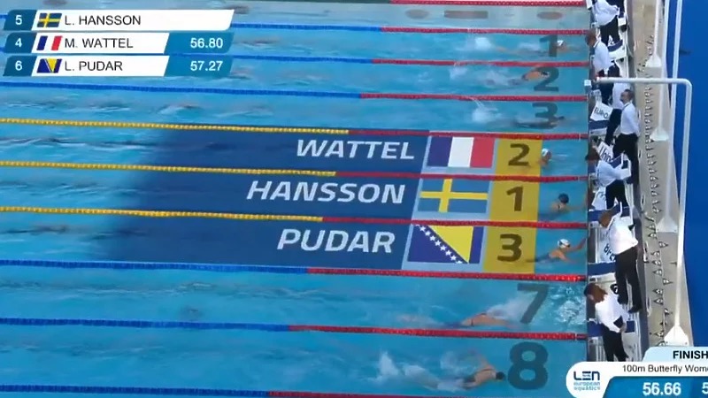 Evropsko prvenstvo u plivanju: Lana Pudar osvojila bronzu na 100 metara delfin