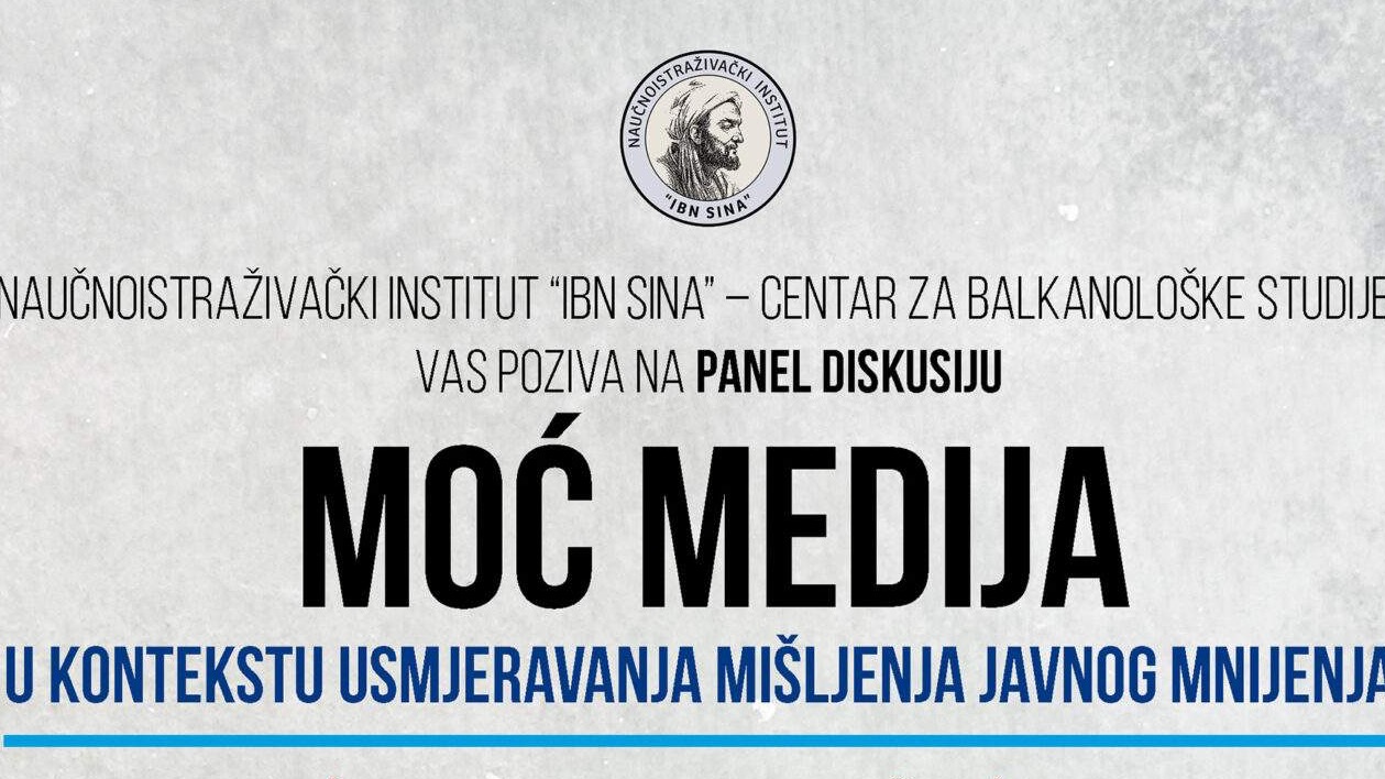 Panel-diskusija "Moć medija u kontekstu usmjeravanja mišljenja javnog mnijenja" 27. aprila