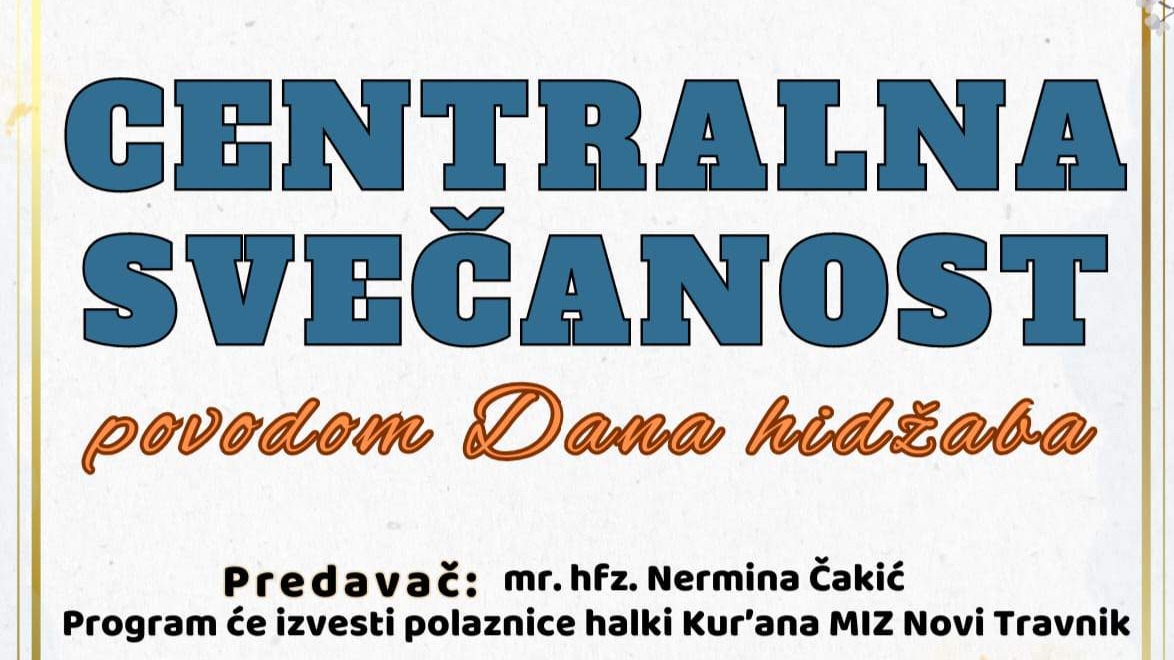 Polaznice Halke Kur'ana na svečanosti MIZ Novi Travnik povodom Dana hidžaba