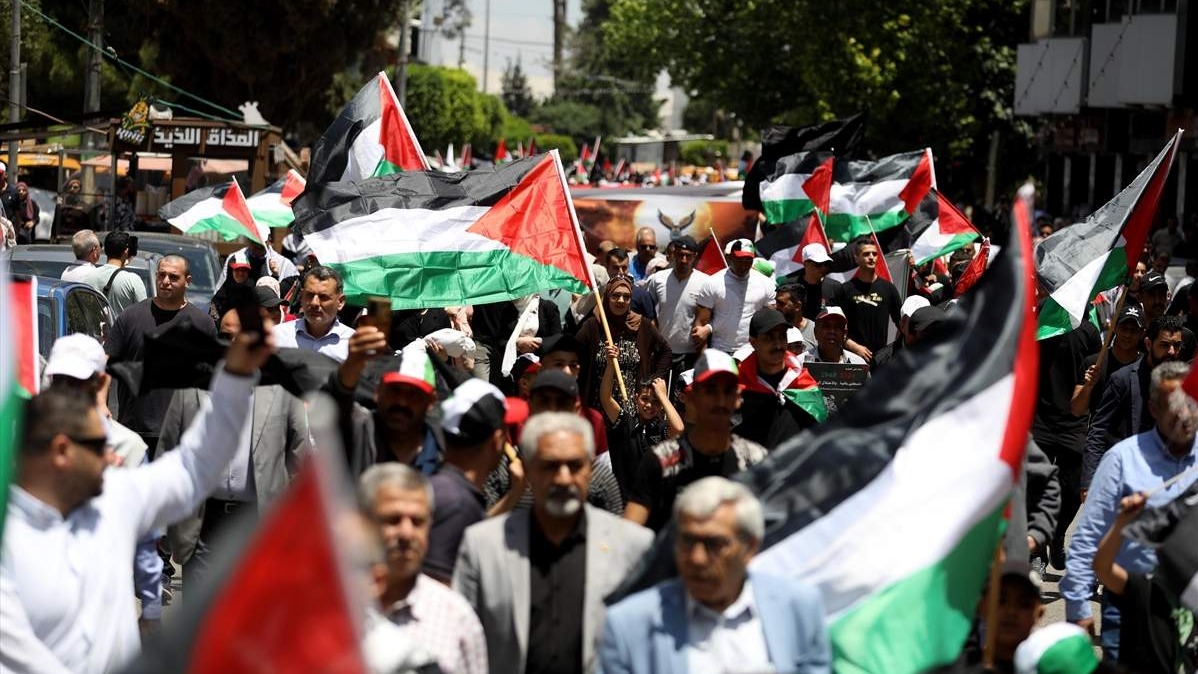 Palestinci šetnjom na okupiranoj Zapadnoj obali obilježili 76. godišnjicu Nakbe