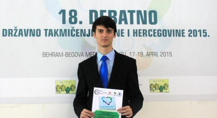 Najbolji bh. govornik: Ismail Ćidić, učenik generacije Behram-begove medrese