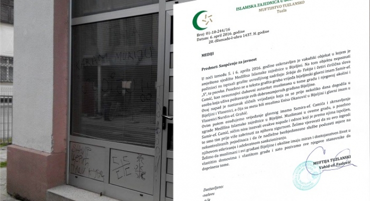 Muftijstvo tuzlansko: Osuda napada na službenike i objekte IZ u Bijeljini