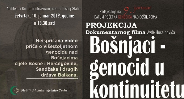 Projekcija dokumentarnog filma „Bošnjaci-genocid u kontinuitetu“