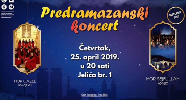 Predramazanski koncert horova duhovne muzike u Centru kulture i mladih