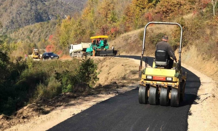 Izgradnja puta u povratničkom selu Kaoštice kod Višegrada