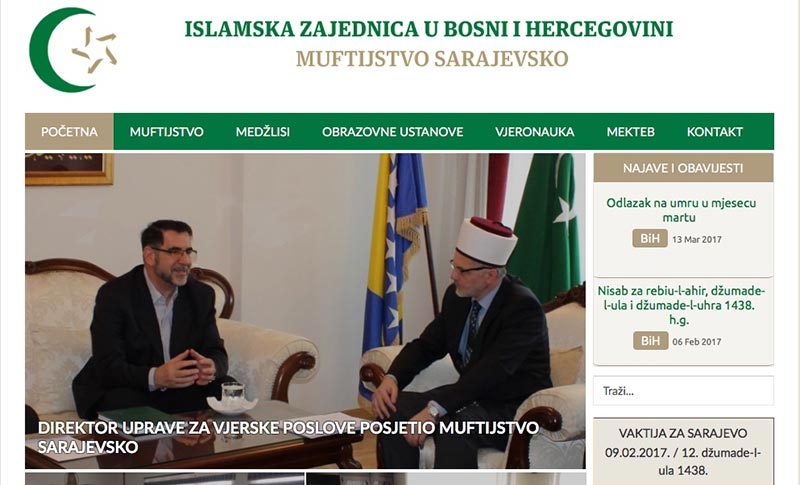 Internet-stranica Muftijstva sarajevskog preselila na novu domenu