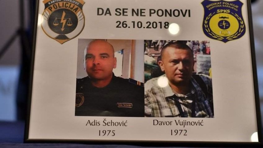 Dvije godine od ubistva sarajevskih policajaca Adisa Šehovića i Davora Vujinovića