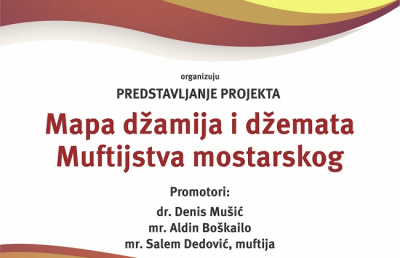 Promocija: Mapa džamija i džemata Muftijstva mostarskog