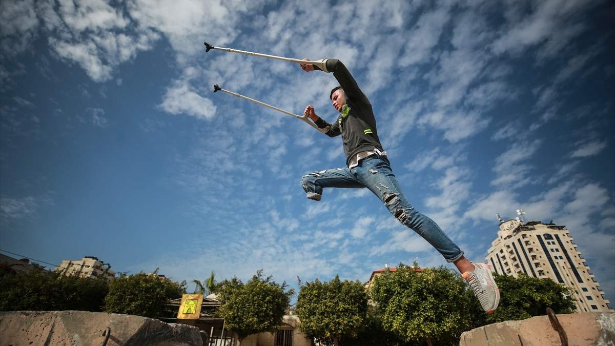 Nakon gubitka noge mladi Palestinac sportom održava želju za životom