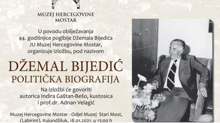 Izložba u povodu 44. godišnjice pogibije Džemala Bijedića