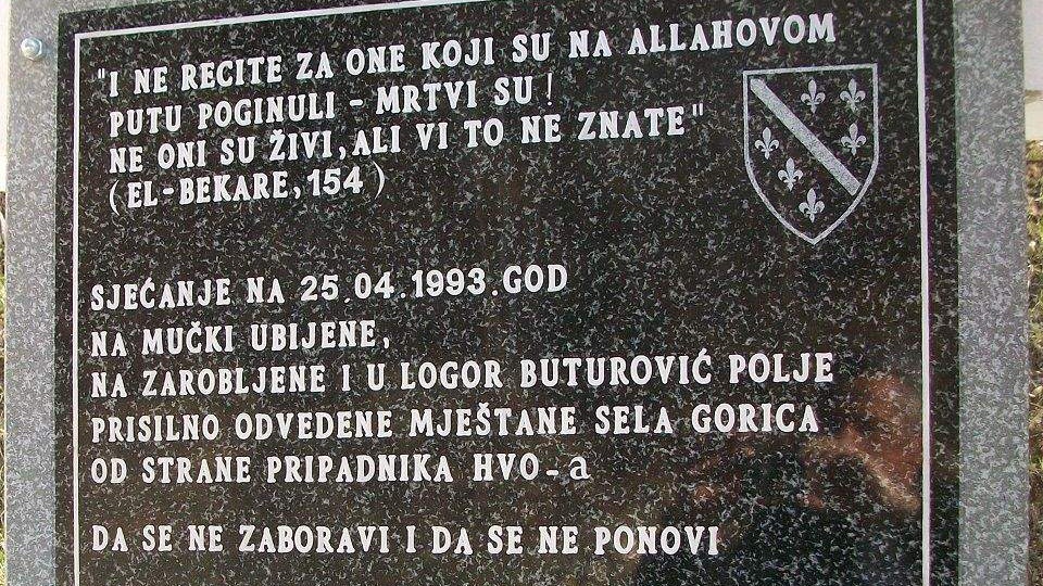 Konjic - Obilježavanje 28. godišnjice zločina u Gorici kod Buturović Polja