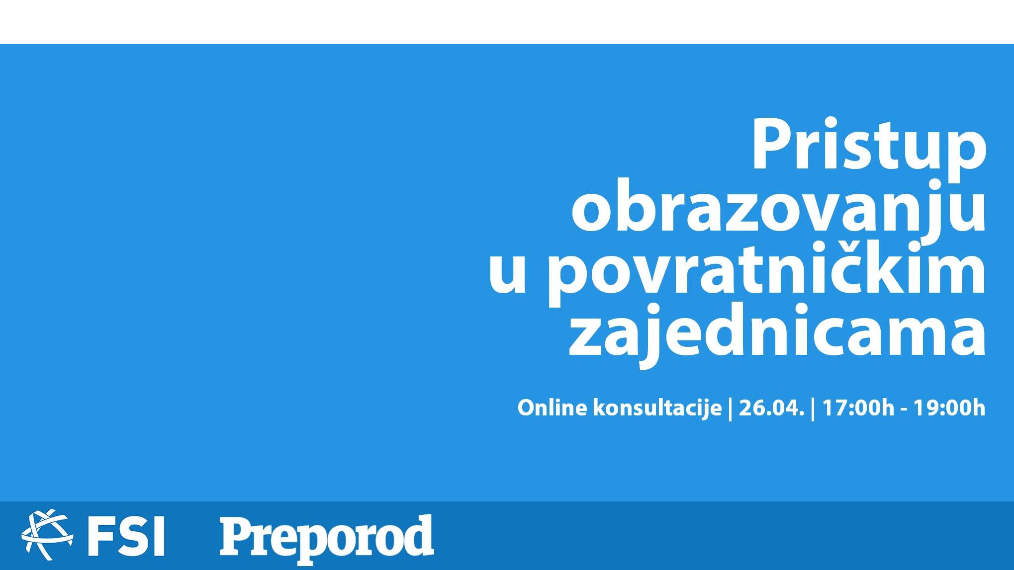 Održana online diskusija o pristupu obrazovanju u povratničkim zajednicama