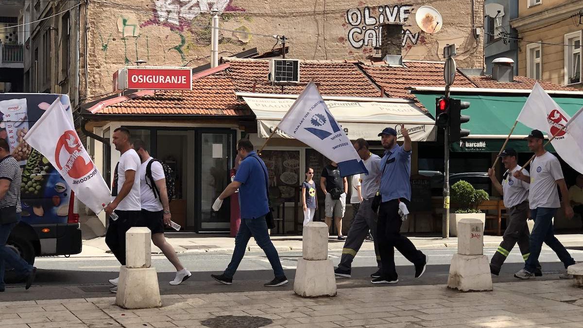 Danas protest Saveza samostalnih sindikata BiH