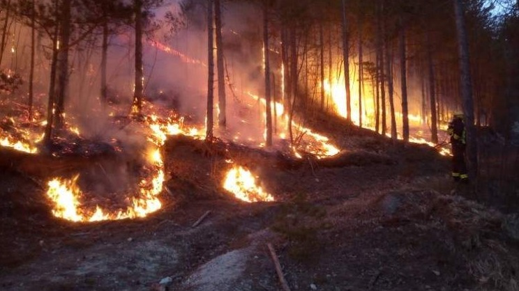 Požar u Donjoj Jablanici i dalje aktivan