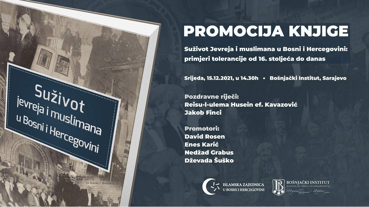 U srijedu promocija knjige "Suživot jevreja i muslimana u BiH"