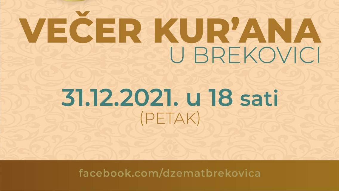 MIZ Bihać: "Večer Kur'ana" u džematu Brekovica