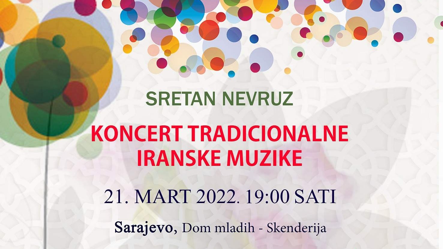 Sarajevo, Banja Luka i Visoko: Koncert tradicionalne iranske muzike