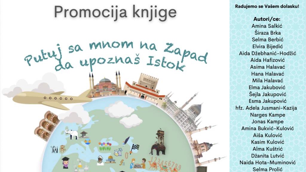 Knjiga 'Putuj sa mnom na Zapad da upoznaš Istok' bit će predstavljena 17. aprila