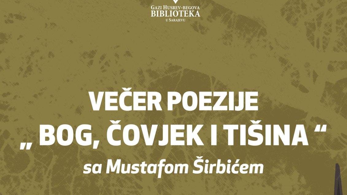 Večer poezije sa Mustafom Širbićem