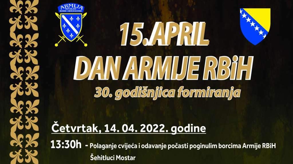 Obilježavanje 30. godišnjice formiranja Armije RBiH