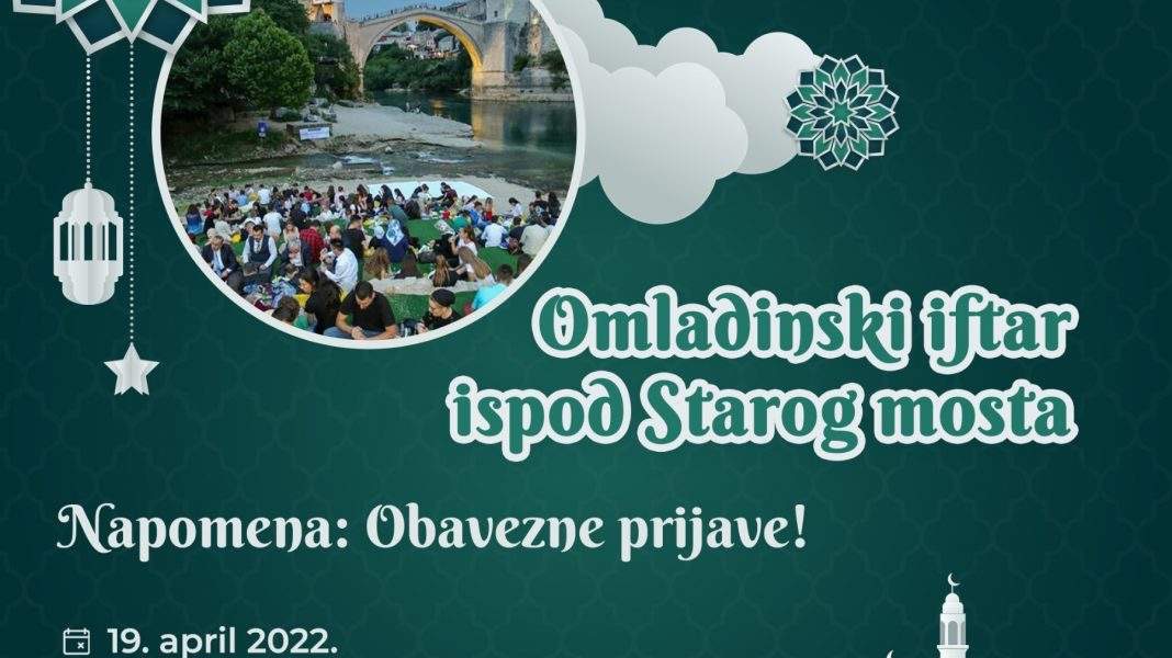 Omladinski iftar ispod Starog mosta