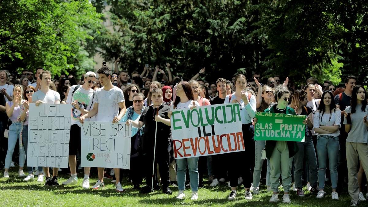 Održan protest studenata Univerziteta u Sarajevu