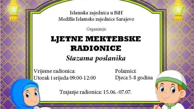 Ljetne radionice "Stazama poslanika" u džematu Vogošća 