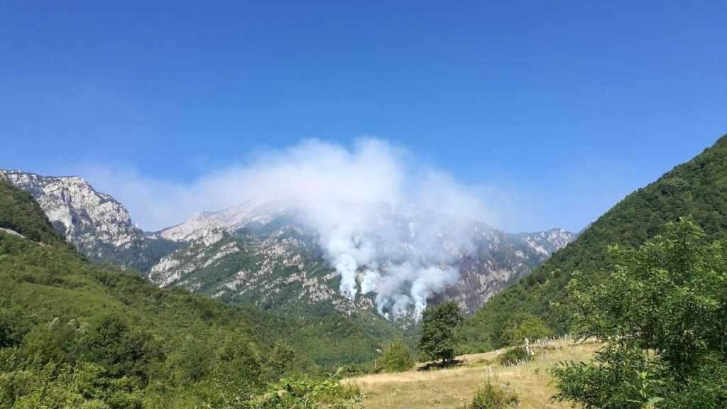 Požar na Čvrsnici: Izgorjelo gotovo 100 hektara površine, čeka se pomoć iz zraka