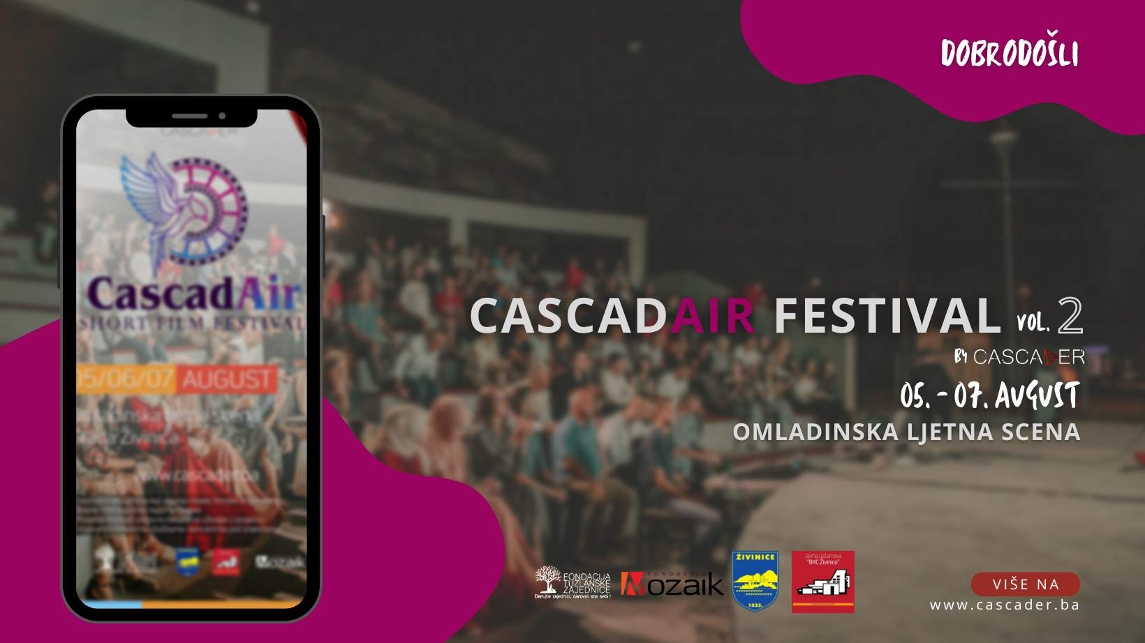 Multimedijalni festival CascadAir od 5. do 7. augusta u Živinicama 