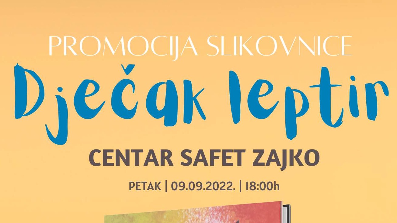 Udruženje Debra: Promocija slikovnice "Dječak leptir" 9. septembra