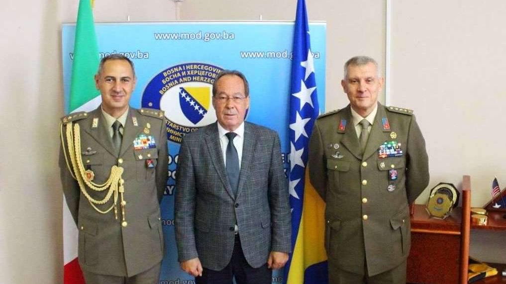 Podžić razgovarao s novoimenovanim i dosadašnjim vojnim atašeom Republike Italije