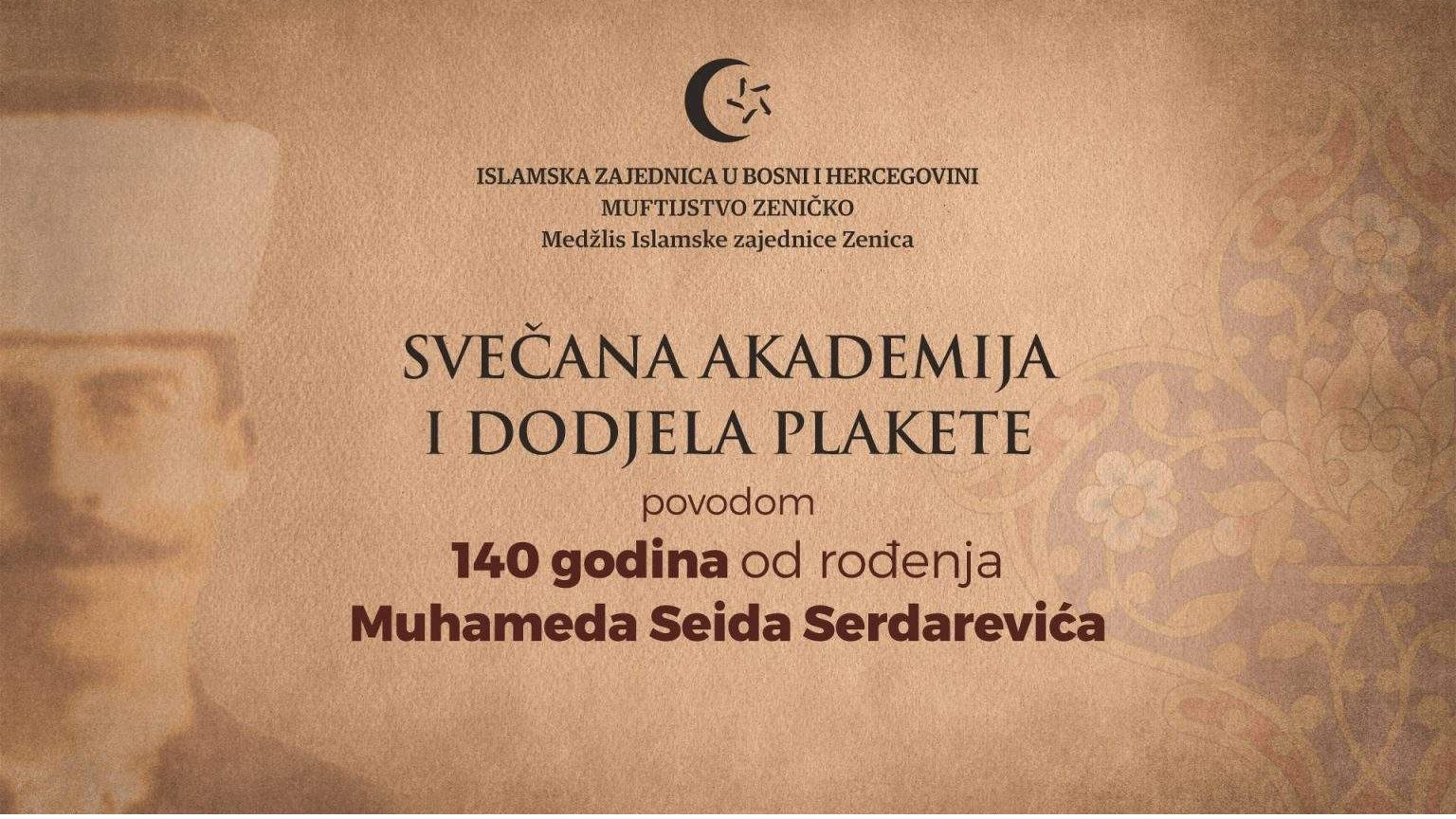 Danas svečana akademija i dodjela priznanja "Plaketa Muderris Muhamed Seid-ef. Serdarević"