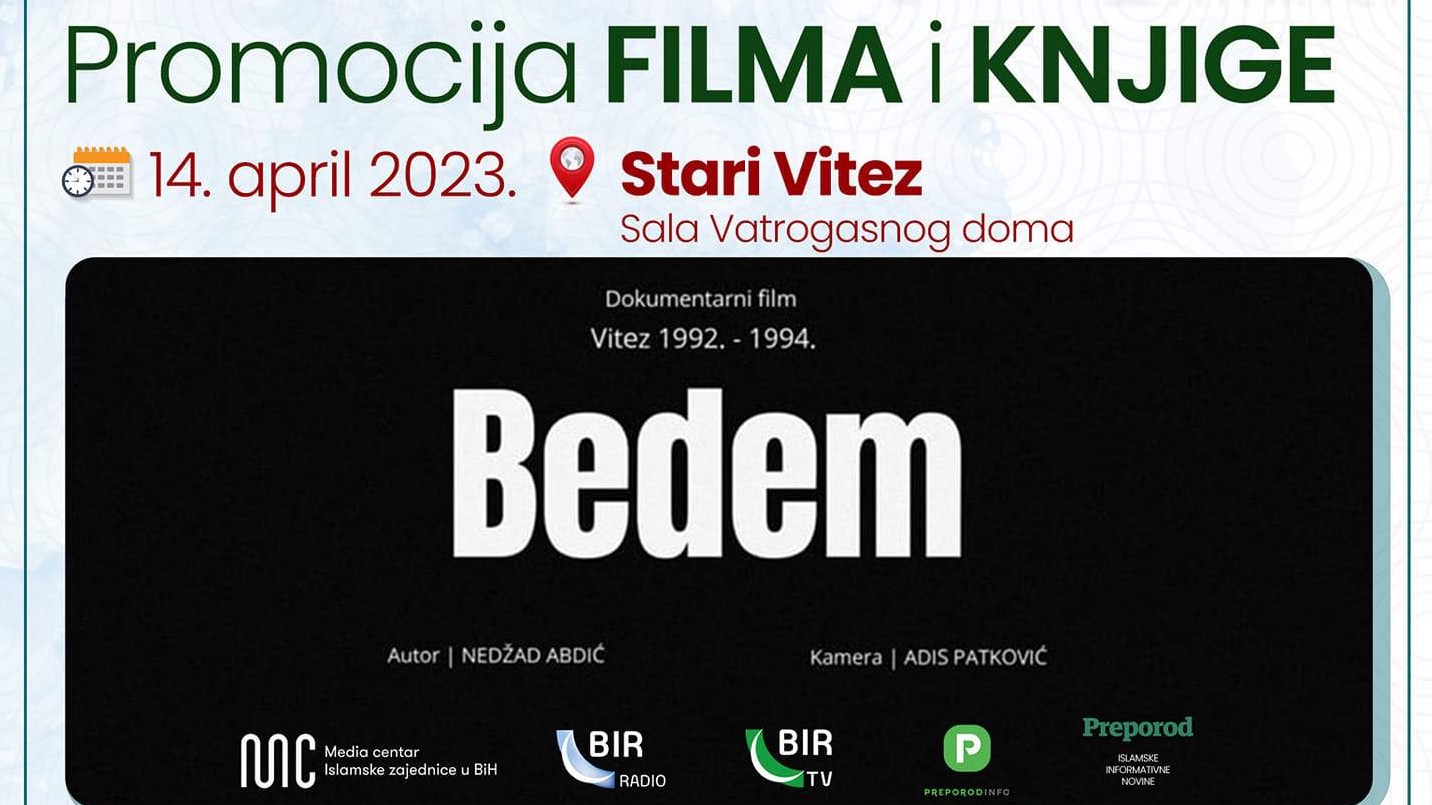 Promocija filma Bedem i knjige Memoari iza bedema Nedžada Abdića 14. aprila