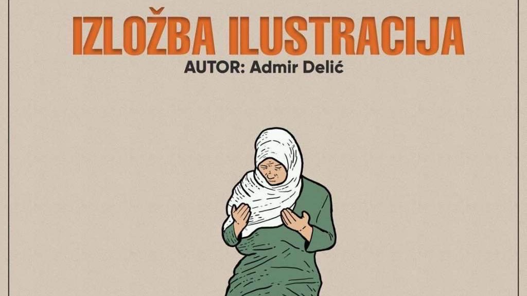 Izložba ilustracija o genocidu u Srebrenici u Kulturnom centru Mostar Sjever