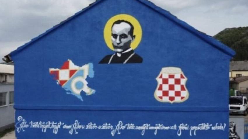 U Stocu osvanuo mural sa granicama NDH, iz SDA traže da se ukloni: Očekujemo istragu