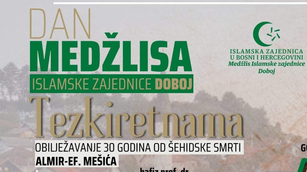 Tezkiretnama: U Doboju program "Obilježavanje 30 godina od šehidske smrti Almir-ef. Mešića"