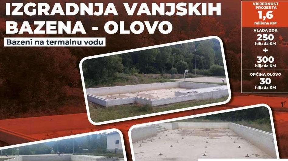 Olovo dobija savremeni bazenski kompleks na termalnu vodu 