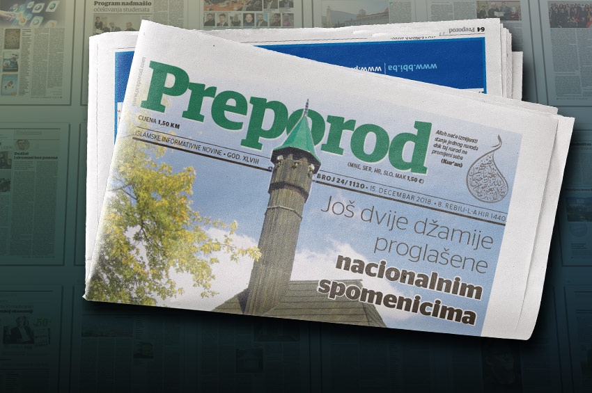 Novi broj "Preporoda" - Još dvije džamije proglašene nacionalnim spomenicima