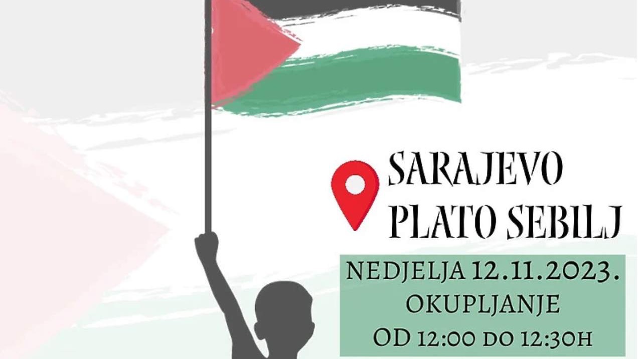 U Sarajevu planirani novi protesti podrške palestinskom narodu u Gazi