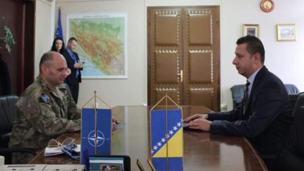 Zamjenik komandanta NATO Štaba Sarajevo u nastupnoj posjeti Ministarstvu odbrane BiH