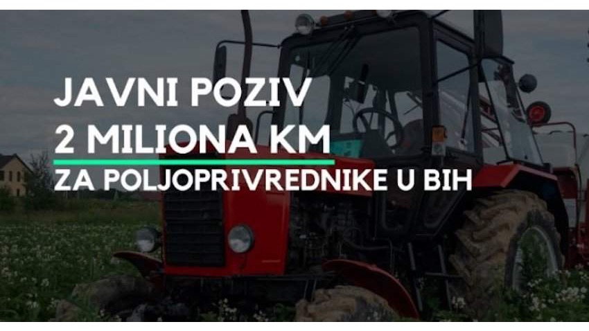 Javni poziv: EU izdvaja dva miliona KM za podršku poljoprivrednim gazdinstvima u BiH