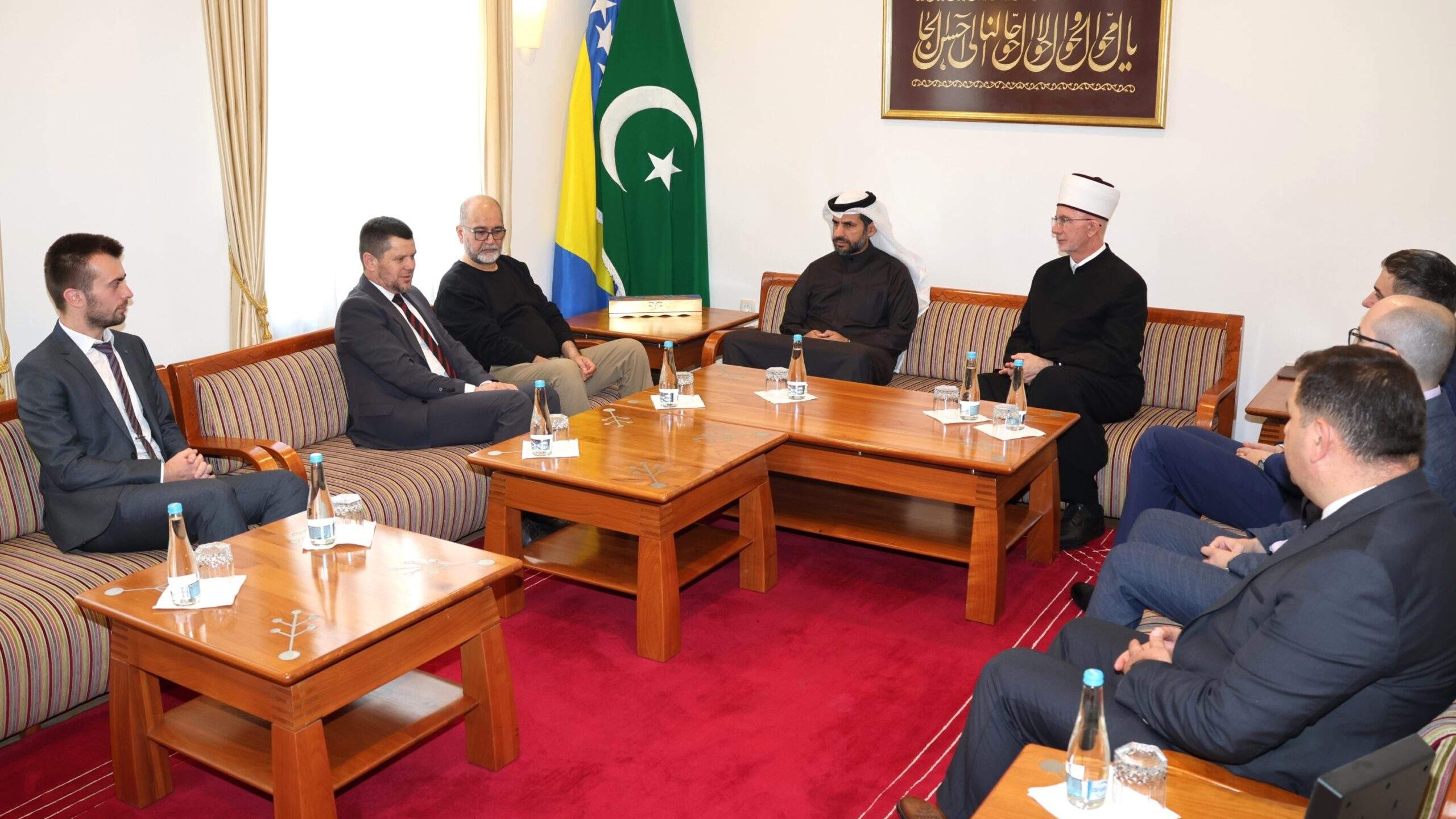 Muftija Fazlović primio delegaciju Generalnog sekretarijata za vakufe Države Kuvajt 