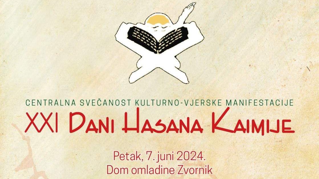 Sutra centralni događaj manifestacije "Dani Hasana Kaimije"