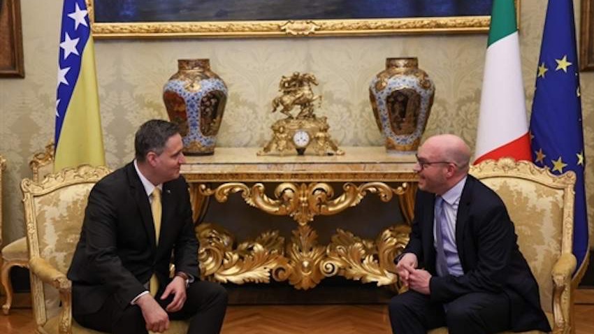 Bećirović u okviru posjete Italiji razgovarao s gradonačelnikom Rima Gualtierijem