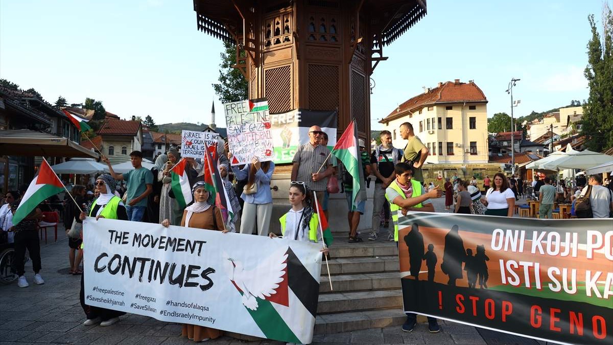 U Sarajevu održana protestna šetnja u znak podrške Palestincima u Gazi