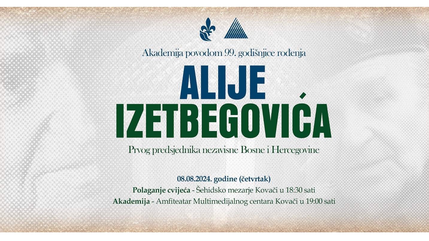 Sutra obilježavanje 99. godišnjice rođenja Alije Izetbegovića