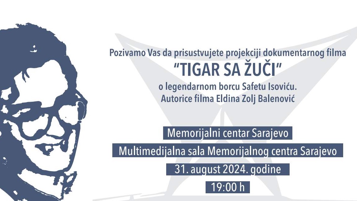 Projekcija filma Tigar sa Žuči 31. augusta 